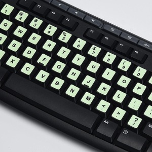 OEM universale tastiera lettere di ricambio adesivo bianco Font su sfondo nero per Computer portatile Notebook Desktop - Product Image 5