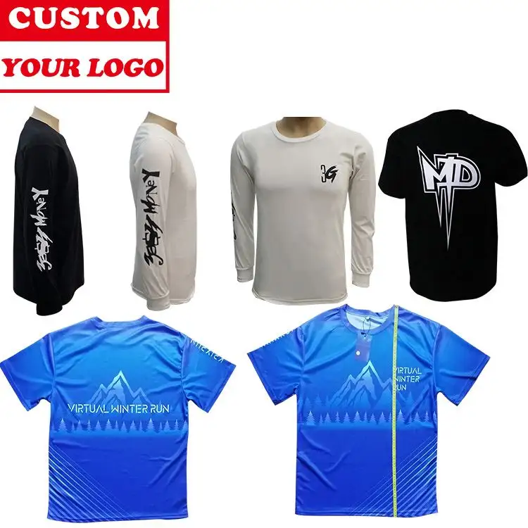 Promoción barata Camiseta personalizada Impresión de camiseta y logotipo de Empresa de diseño personalizado gratuito