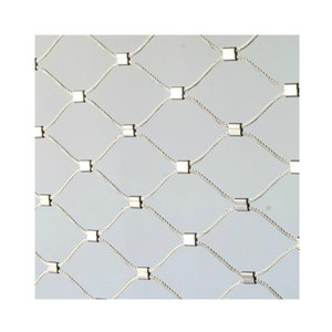 BRAND 2X2 3X3 4X4 6X6INCH HOLE <strong>SIZE</strong> <strong>MESH</strong> 1 1.2 1.5 2 3 5MM DIAMETER WIRE ROPE <strong>MESH</strong> for ZOO - Product Image 1