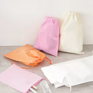 Bolsa de polvo de tela no tejida con cordón reutilizable personalizada, bolsa de almacenamiento de zapatos no tejidos respetuosa con el medio ambiente, bolsa con cordón no tejido - Product Image 1