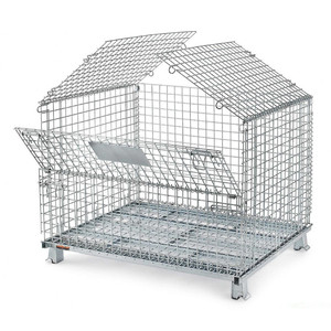 Wire Mesh <strong>Container</strong> Warehouse Storage <strong>System</strong> Storage <strong>Container</strong> Heavy Duty <strong>Load</strong> 500KG - Product Image 6