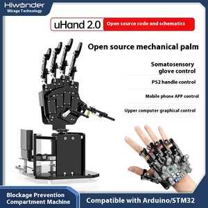 Hiwonder UHand AI vizyon biyonik Robot kiti spor eğlence programlama Robot somatosenssensory eldiven eğitim için App kontrolü