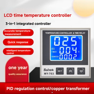 Controlador de tiempo LCD tres en uno con instrumentos de temperatura Soporte personalizado OEM y ODM