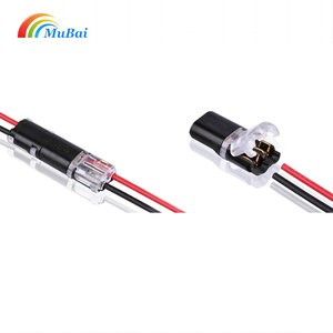Takılabilir tel konektörler Pin 2 yollu evrensel kompakt tel terminalleri model demiryolu kablolama için çift tel Plug-in konektörü - Product Image 1