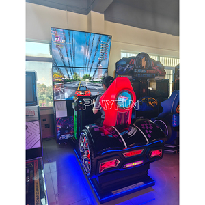PlayFun koin dioperasikan Simulator ganda kursi Video penggerak cepat dan marah zona ruangan permainan <span class=keywords><strong>Arcade</strong></span> mobil balap mesin permainan - Product Image 4
