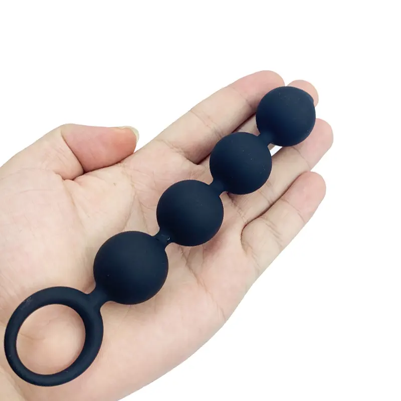 Plugue anal para bunda pequeno, bolas de silicone para masturbação anal para mulheres, massagem da próstata, íntima