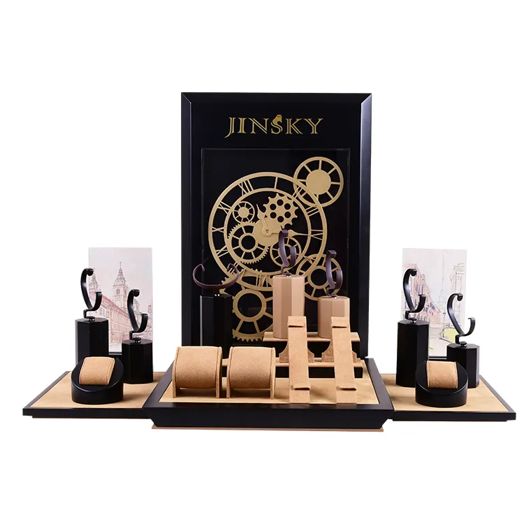 JINSKY — affichage de montre en MDF, Design personnalisé, présentoir de Bracelet, support en C, pour montre