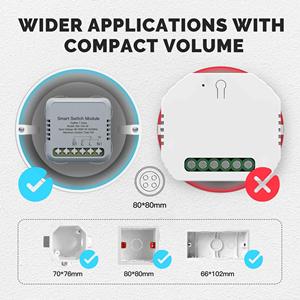Zigbee graffiti nhà thông minh chuyển đổi ON/OFF app điều khiển từ xa hẹn giờ Alexa bằng giọng nói thông minh mô-đun chuyển đổi - Product Image 2