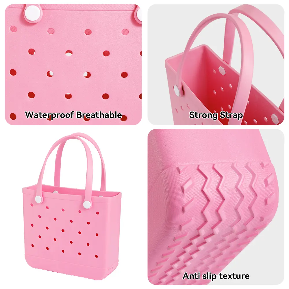 Borsa a mano impermeabile 2023 grande EVA borsa alla moda all'ingrosso Bogg in Silicone borsa sportiva da spiaggia altre borse