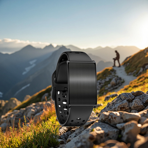 Screenless thép không gỉ Tracker thể dục Vòng đeo tay thông minh Heart Rate Monitor <span class=keywords><strong>Pedometer</strong></span> gia tốc cho Workout phòng tập thể Dục Đào Tạo - Product Image 6