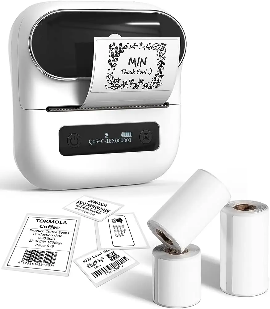 Принтер для штрих-кодов, термопринтер высокого качества, печать на заказ, этикетка, мини-принтер для мобильного телефона
