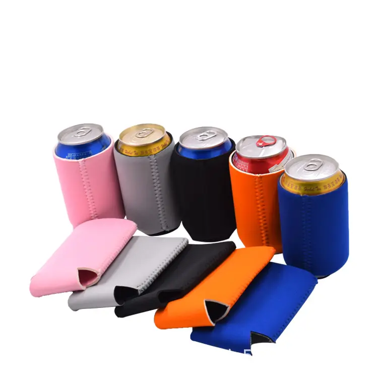 2023 Custom printed 5mm standard folding neoprene can cooler beer coozies stubby holder