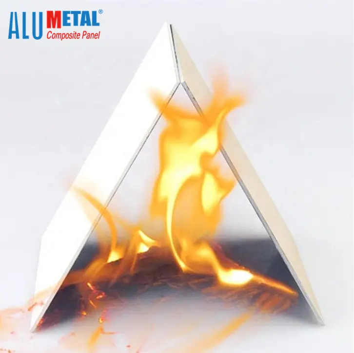 Revestimento alumetal acp a2 pvdf à prova de fogo para parede exterior de 15 a 20 anos de garantia