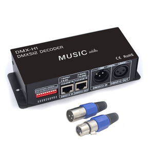 RGB RGBW DMX512 decoder musicale led strip controller dmx 12V 3CH 4CH DMX decoder per strip stage light control - Product Image 3
