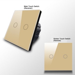 2 yollu dokunmatik anahtar, daha fazla yönlü dokunmatik anahtarı RF433 dokunmatik anahtarı, tek canlı tel kablosuz iki yönlü uzaktan kumanda anahtarı akıllı - Product Image 3