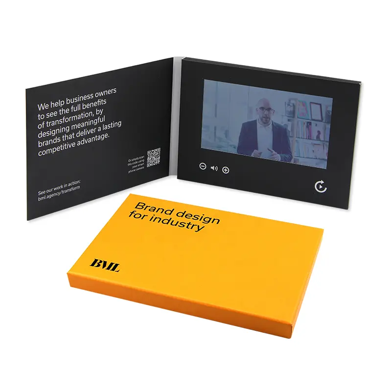 Aparelhos eletrônicos, caixa de exibição digital para arte de tela lcd com logotipo de cartão de visita
