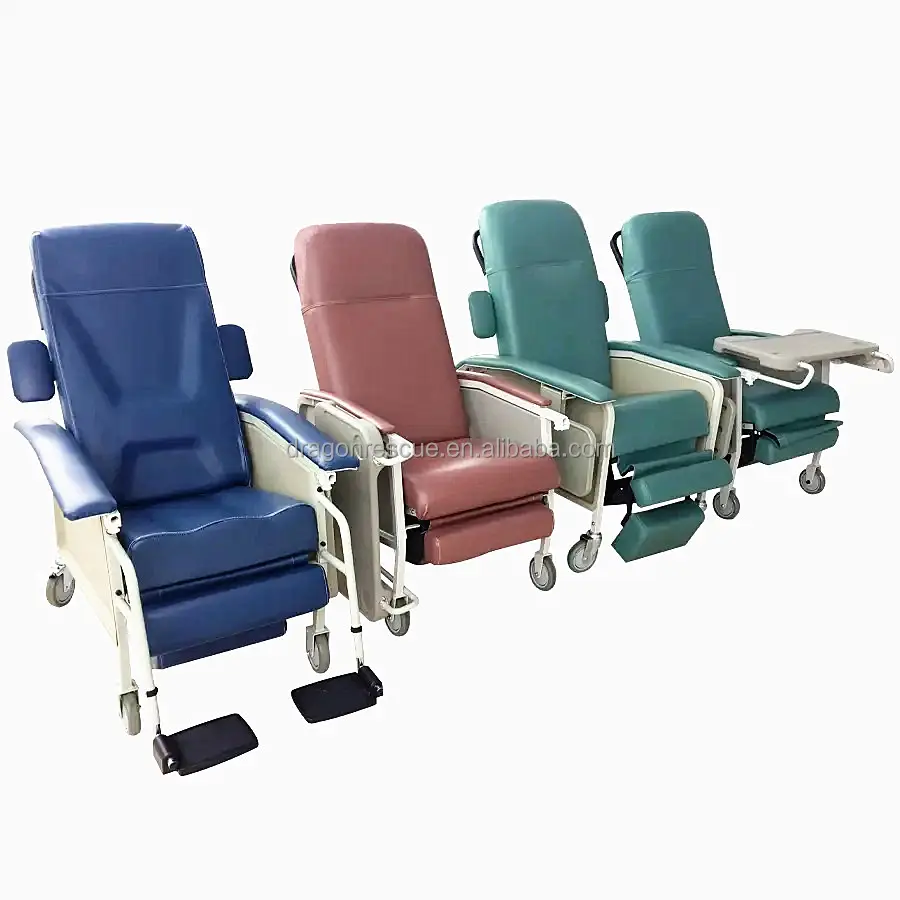 Kursi medis untuk orang tua, kursi geriatrik pasien dapat disesuaikan, kursi rumah sakit untuk orang tua