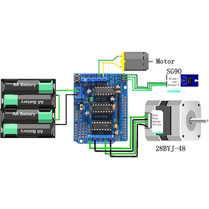 Für L293D DC-Motorantrieb Schrittmotor-Antriebsschild-Erweiterungs karte Passend für Arduino / Due milanove / Raspberry Pi