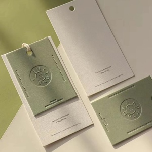 Etiquetas colgantes de PVC transparente con logotipo impreso personalizado, etiquetas colgantes de ropa de lujo, juego de etiquetas oscilantes de lujo, diseño de Pin de cuerda, etiquetas colgantes de ropa de papel - Product Image 6