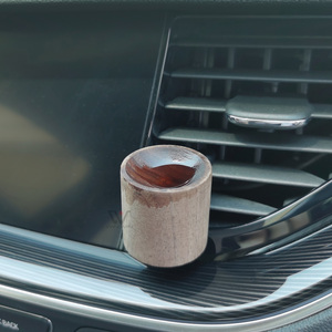 高級車の香水木製クリップレモンラベンダー香りの芳香芳香剤アップル柄デザイン - Product Image 1