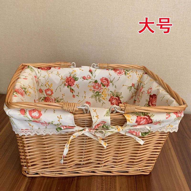 Natural wood-colored rose print fabric - quality guaranteed
