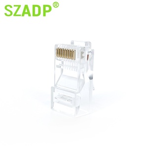 SZADP Modular RJ45 Connector Normal UTP Cat5e Cat6 Cat7 Cat8 Network Cable Crystal Head 8 Gold Plated Electronic <strong>Components</strong> - Product Image 2