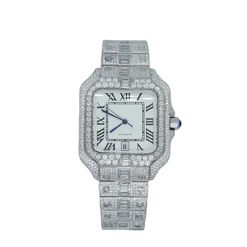 Chronométrage précis avec montres chronographe en diamant Appel intemporel Montres analogiques en diamant Montres pour hommes
