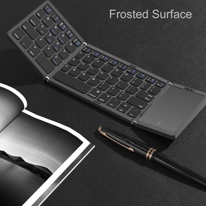 Rechargeable Folding Tri <strong>Keyboard</strong> <strong>bluetooth</strong> 3 <strong>Devices</strong> Trackpad <strong>bluetooth</strong> <strong>Keyboard</strong> for Smartphone and Pc ipad 5th Generation - Product Image 3