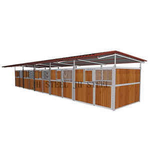 Prefabrik özel yapı at ahırlar çatı hızlı montaj binicilik tesisi ile veya olmadan çeşitli dolgu seçenekleri - Product Image 1