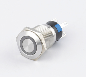 Özelleştirilmiş CE belgesi 16mm led mandallama basma düğmesi anahtarı on/off anahtarı su geçirmez - Product Image 1
