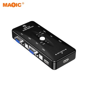 4 Port Usb 2.0 Vga Splitter Kvm Switch Usb 2.0 KVM Switch Vga Switch Box for Laptop Printer Mouse <strong>Keyboard</strong> - Product Image 6