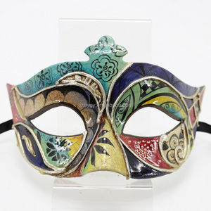 하이 퀄리티 플라스틱 반 얼굴 가장 무도회 볼 마스크 결혼식 할로윈 직접 공장 판매에 대한 손으로 그린 베네치아 스타일 - Product Image 5