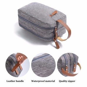 Özelleştirilebilir toplu makyaj kozmetik seyahat fermuarlı kese fabrika ücretsiz tasarım tıraş kadınlar ve M için erkek çantası için makyaj çantası - Product Image 5