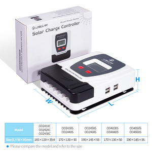 Контроллер мощности LDSOLAR pwm 30A 40A 50A 60A 12V 24V controlador от солнечной батареи - Product Image 2