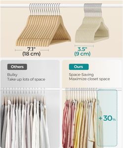 50 pak gantungan beludru emas mawar tahan lama untuk bayi & anak 360 derajat kait putar hemat ruang gantungan pakaian lemari Vietnam - Product Image 4