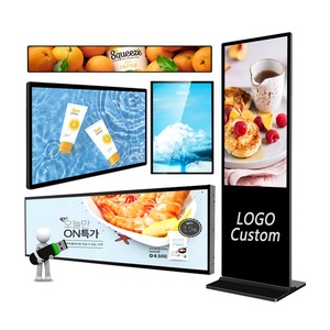 Полосы Digital Signage ЖК-дисплей Панель плеер 55 43 43,9 21 23,1 24 16,8 19,1 19,5 дюймов стрейч барная стойка широкие рекламные ЖК-экран - Product Image 5
