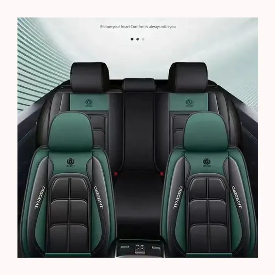 Accesorios de coche decoración Interior impermeable personalizado fundas de asiento de coche cuatro estaciones funda de asiento de cuero 9 Uds para coches