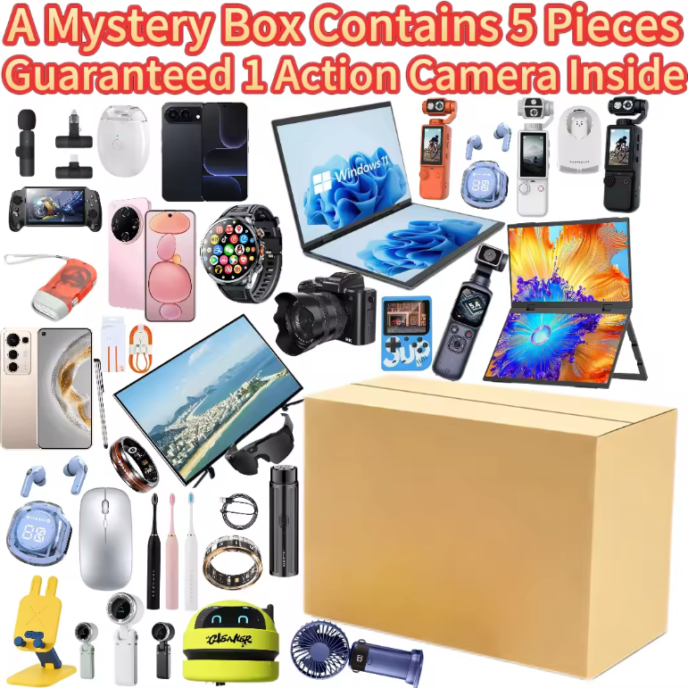 1 Blind Box with 5 Items incl. 1 Action Camera (Multi)