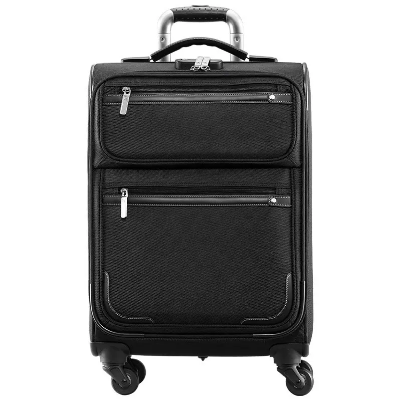 Factory supply 600D oxford fabric luggage suitcase business travel luggage carry-on luggage