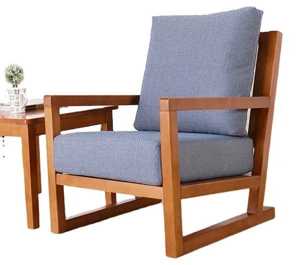 Chaise de canapé nordique moderne de haute qualité pour bureau à domicile avec tissu de style loisirs pour balcon de salon