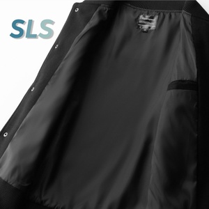 جاكيت دراجة نارية بأكمام جلد للرجال مخصص للشتاء والخريف تخصيص رجل مفجر ليترمان جاكيت اسكواش - Product Image 3