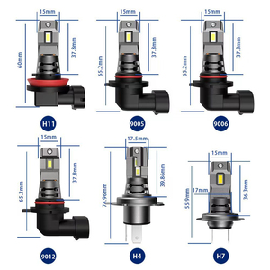 Espumoso หลอดไฟหน้า LED 9005 9006, H11 H7 I7S H4ชิป CSP 40W 3600lm สีขาวใช้สำหรับระบบไฟรถยนต์อัตโนมัติ - Product Image 2