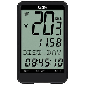 Sunding Impermeable Inalámbrico Pantalla de gran tamaño Velocímetro Computadora de bicicleta con modo de menú oculto - Product Image 5
