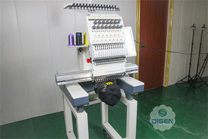 Máquina de bordado de una cabeza para ordenador, parches de logotipo 3d, textiles, calcetines, zapatos, software de bordado, 12 y 15 agujas, China - Product Image 6