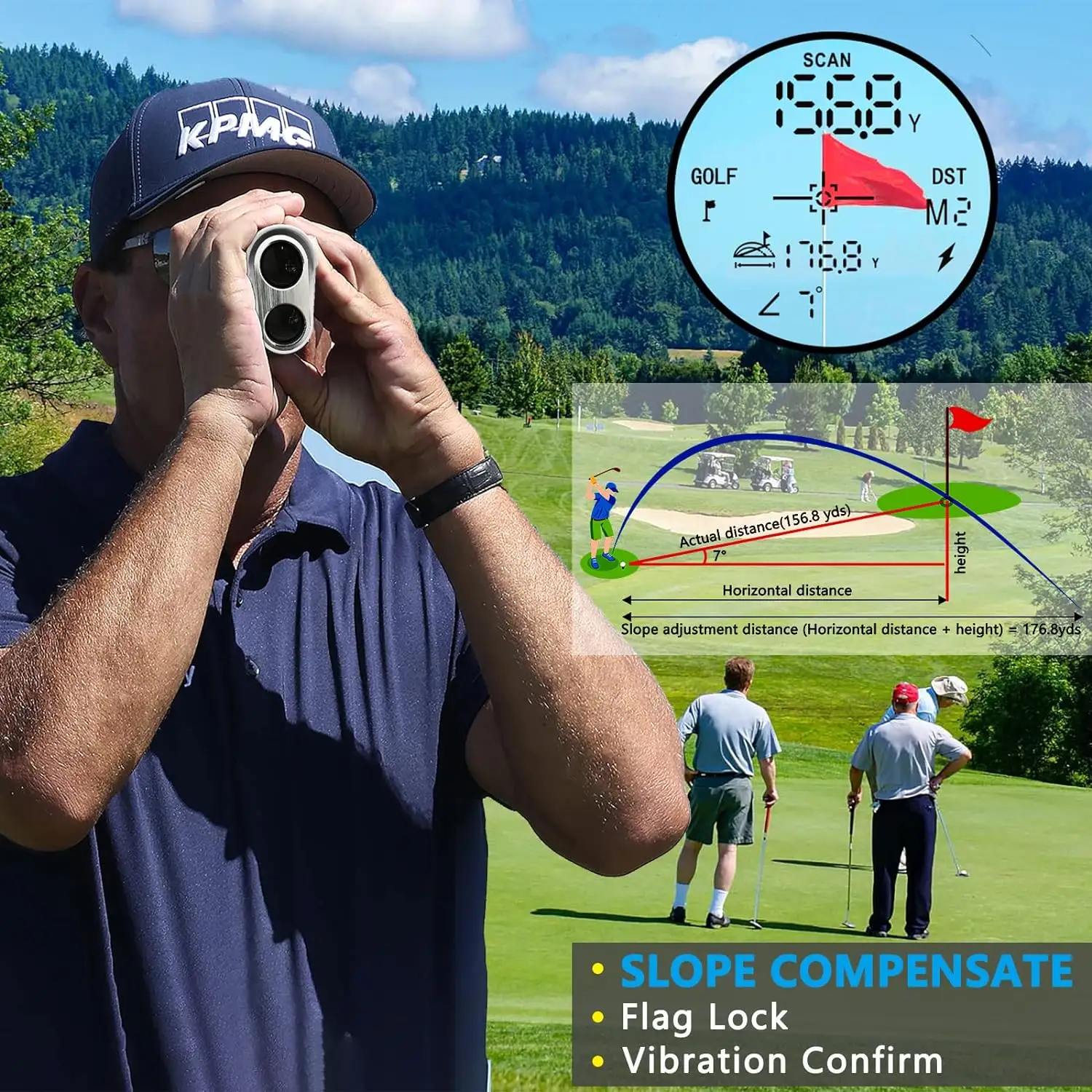 Entfernungs messbereich 600m Laser-Entfernungs messer Handheld-Entfernungs messer Golf Laser-Entfernungs messer