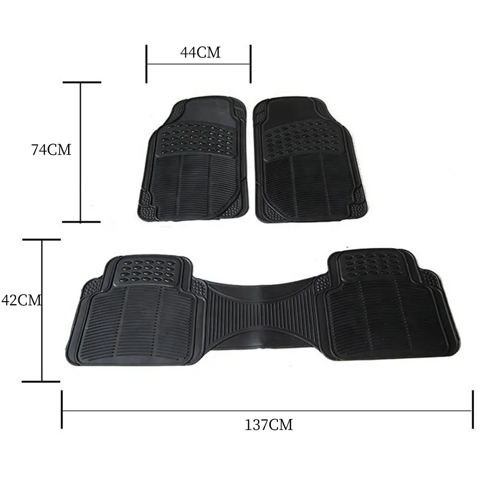 Alfombrilla antideslizante impermeable Universal para coche, accesorios modificados de PVC para coche, 3 unids/set, almohadilla de pie para Toyota Volkswagen Peugeot