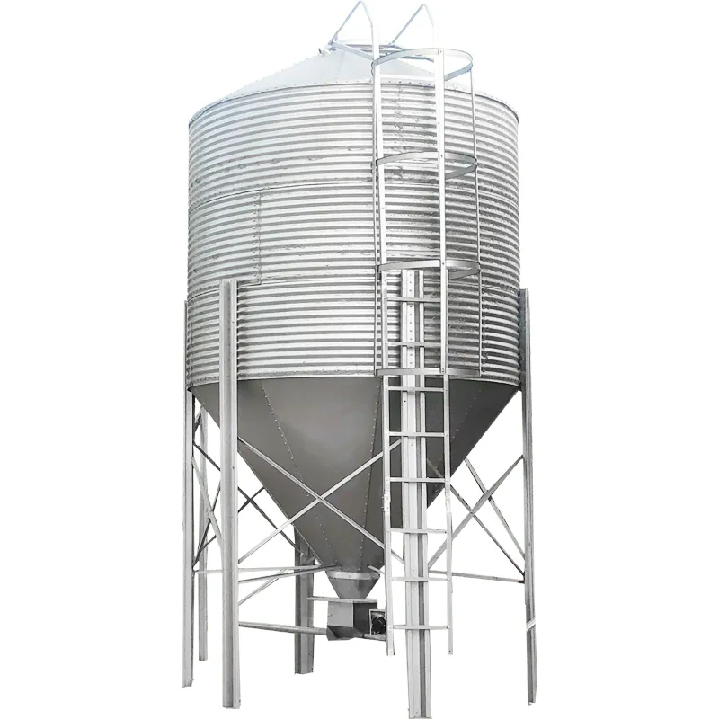 Silo di grano in acciaio utilizzato per la vendita di alimentazione silo allevamento di maiali sistema di Alimentazione