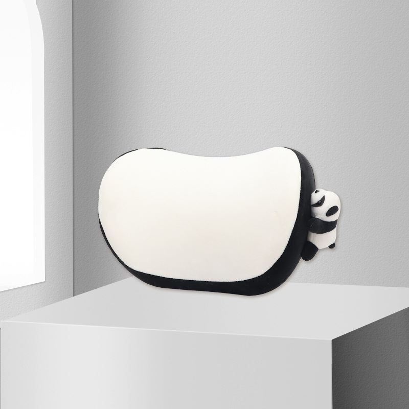 Oreiller panda noir