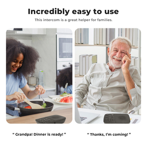 Sistema de intercomunicación inalámbrico unidireccional y bidireccional para uso doméstico, sistema de intercomunicación doméstico para negocios con rango de 1300 pies - Product Image 5