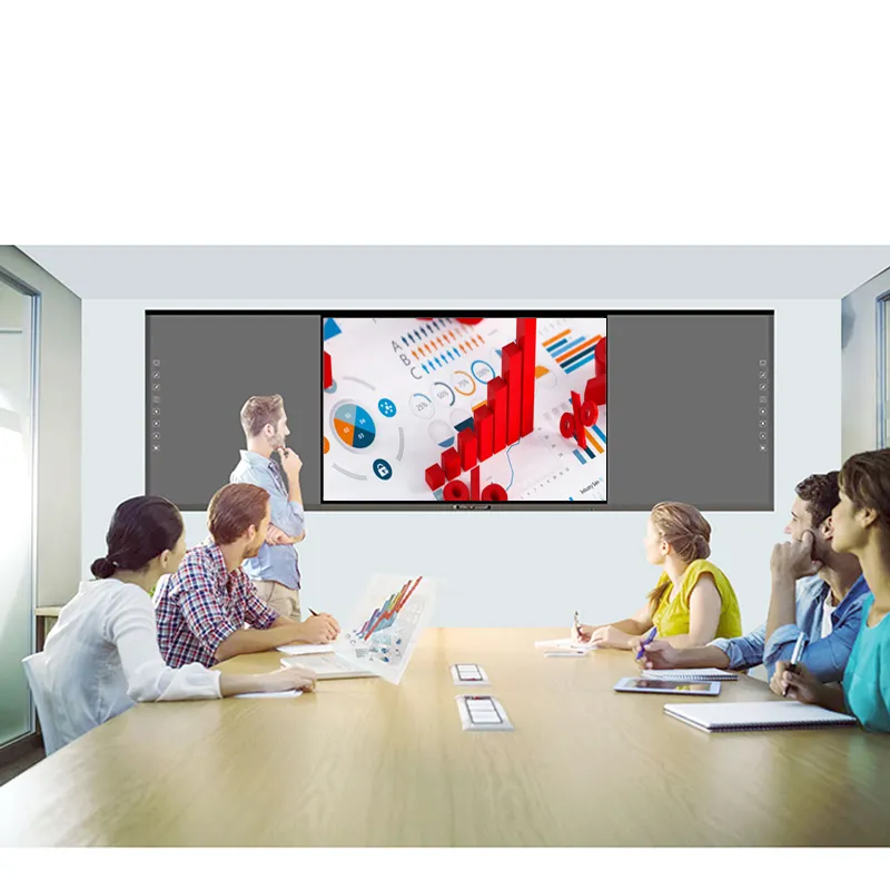 75 polegadas 4k resolução Lcd Touch Screen Monitor tudo em um Whiteboard interativo Smart Board